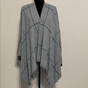 Fraas Blue Plaid Scarf/Shawl